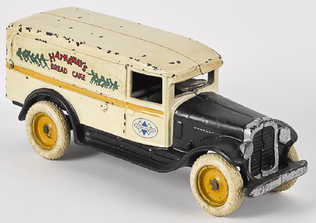 Arcade cast iron International panel truck (1 of 2)