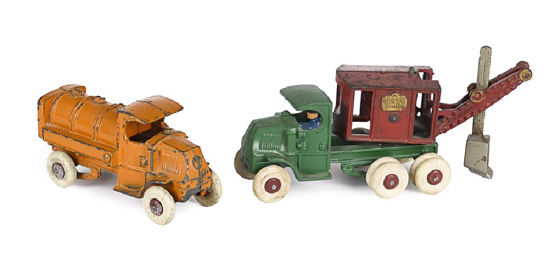 Two Hubley cast iron vehicles (1 of 2)