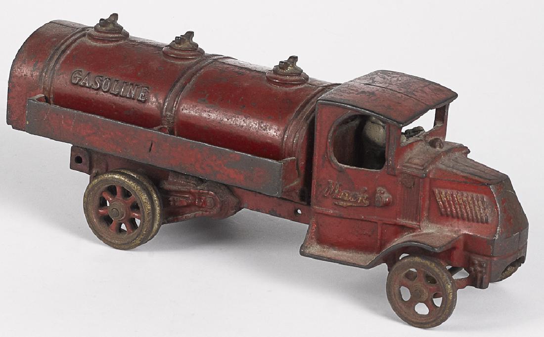 Arcade cast ion Mack Gasoline tanker truck (1 of 2)