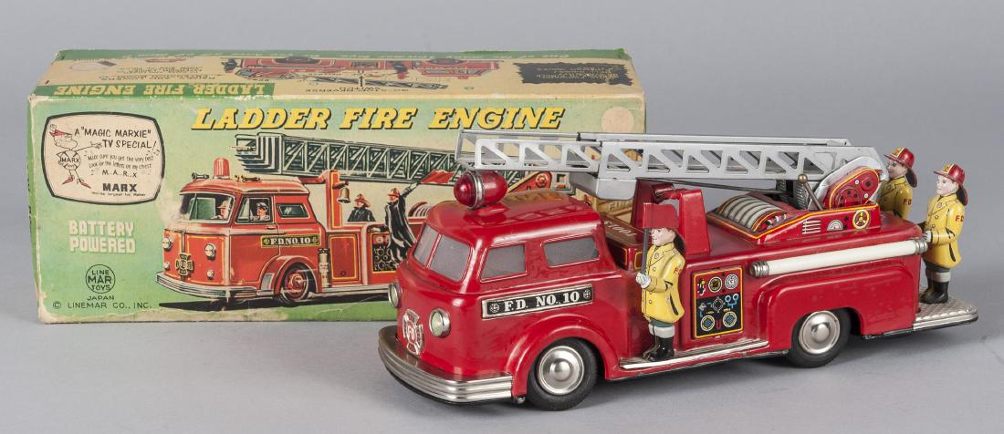 Linemar battery operated Ladder Fire Engine (1 of 2)