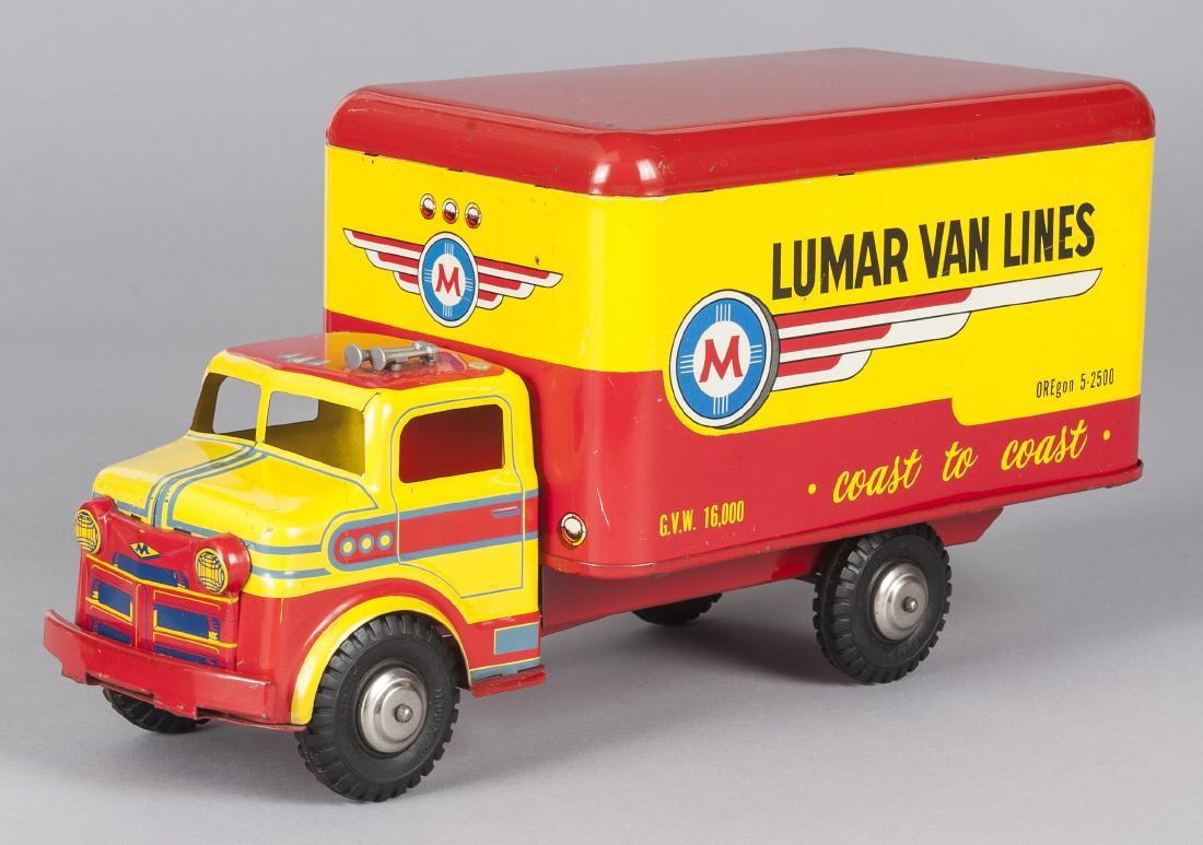 Lumar Van Lines tin litho delivery truck (1 of 2)