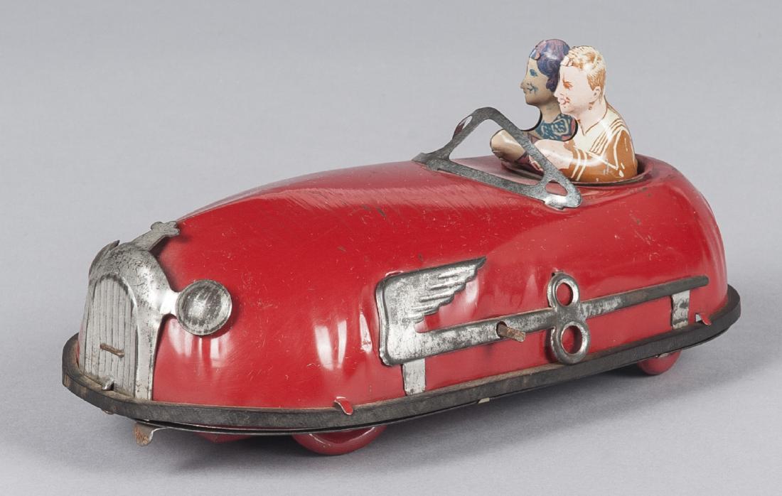 Lindstrom tin litho windup bumper car (1 of 2)