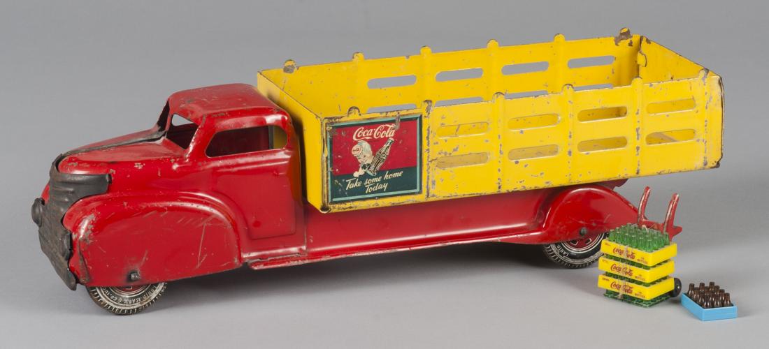 Marx pressed steel Coca-Cola stake delivery truck (1 of 2)
