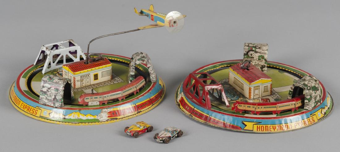 Two Marx tin litho Honeymoon Express windups (1 of 1)