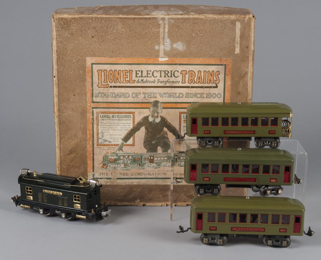Lionel four-piece no. 98 train set (1 of 2)