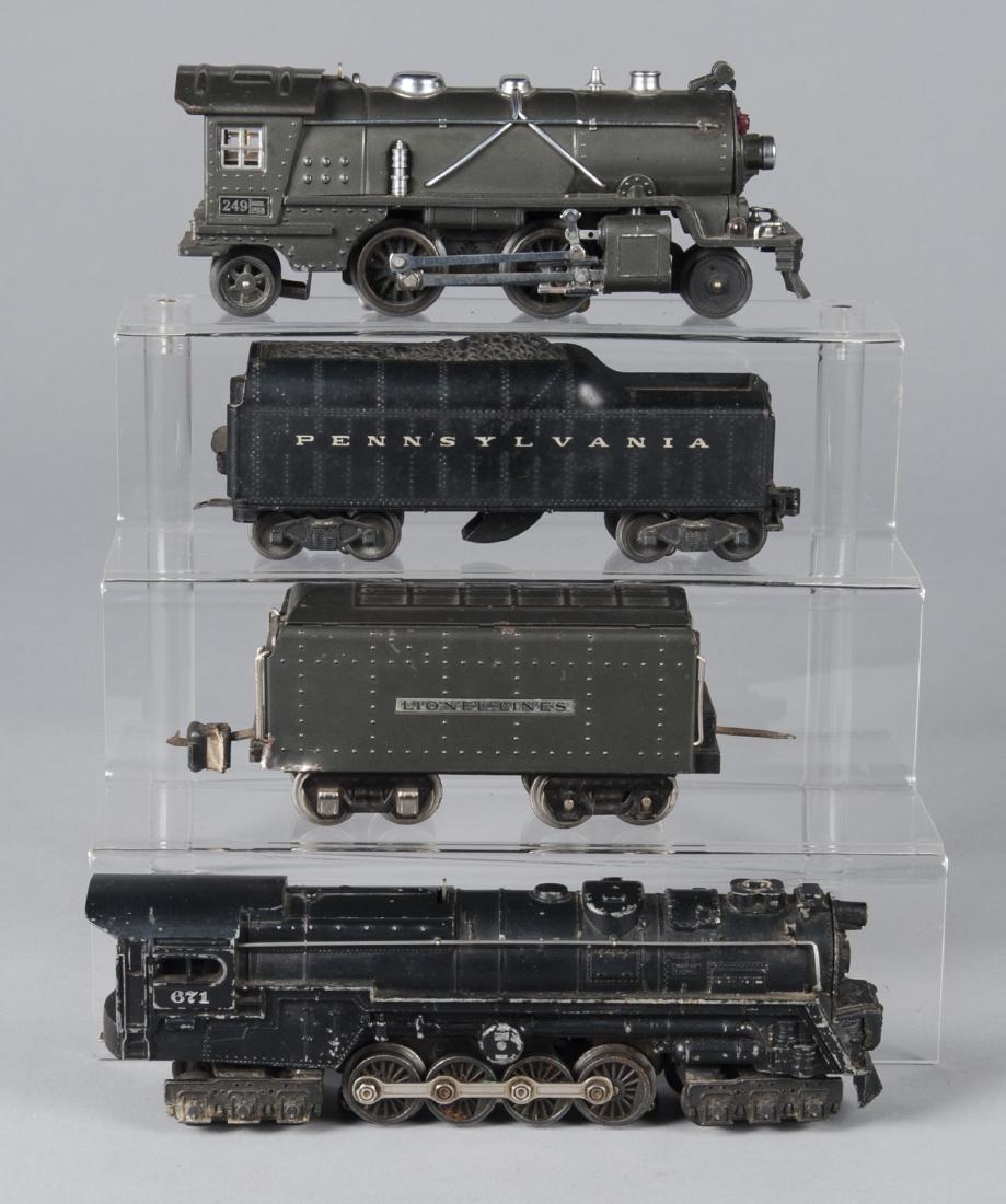 Two Lionel locomotive and tenders (1 of 2)