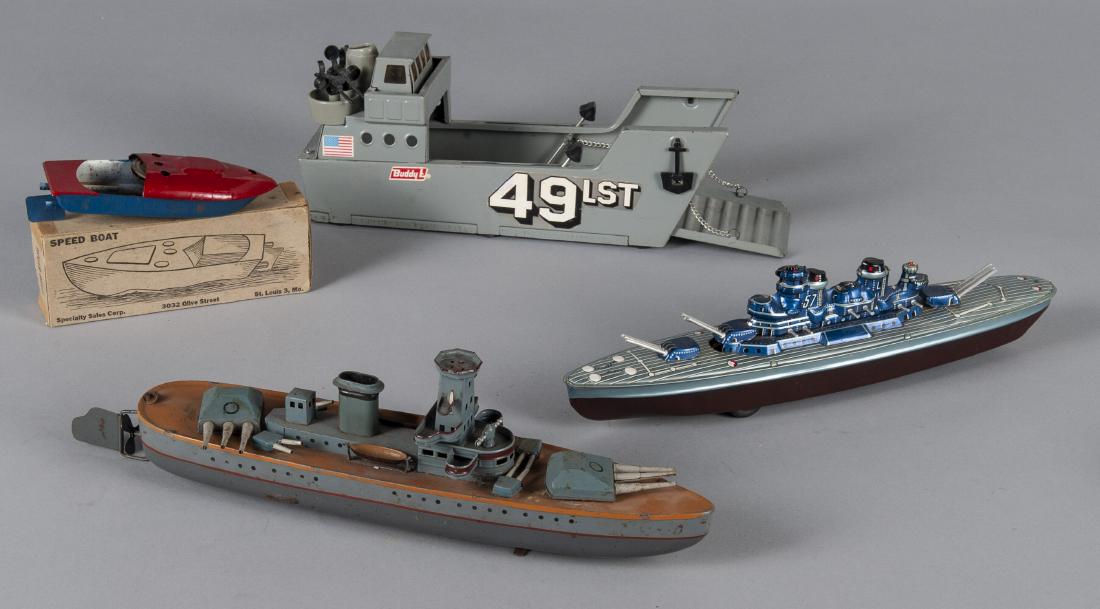 Four toy boats (1 of 2)