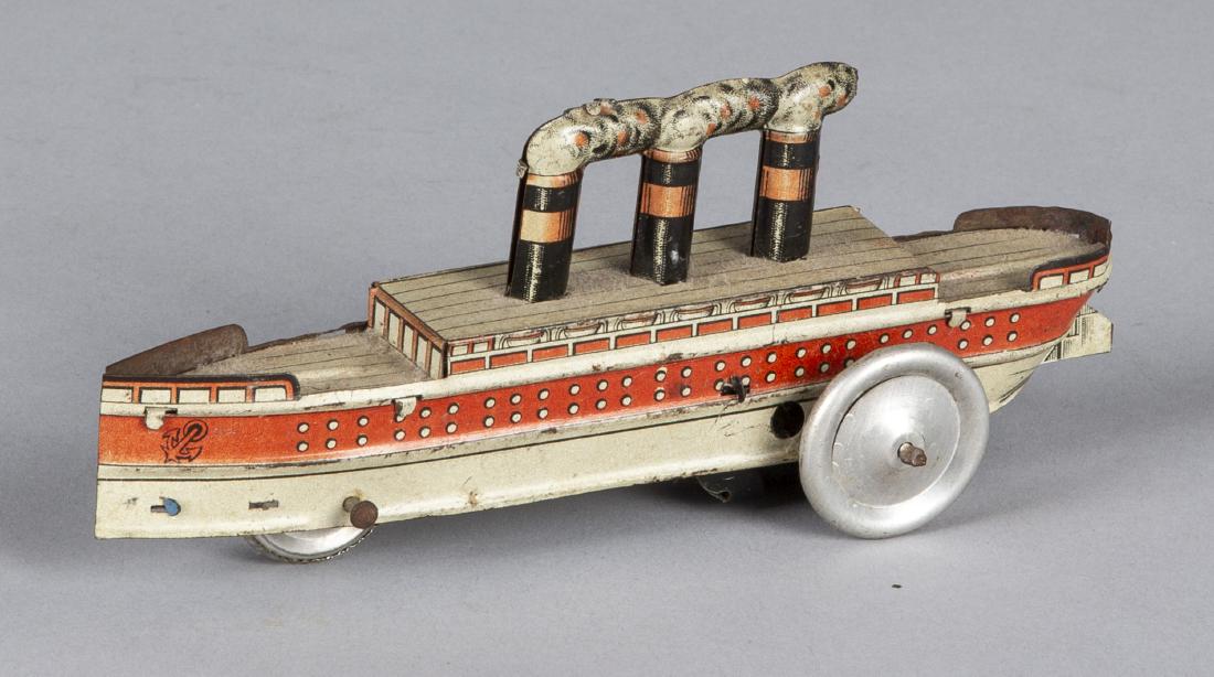 German tin litho ship penny toy (1 of 1)