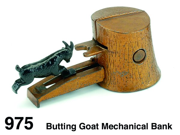Butting Goat Mechanical Bank