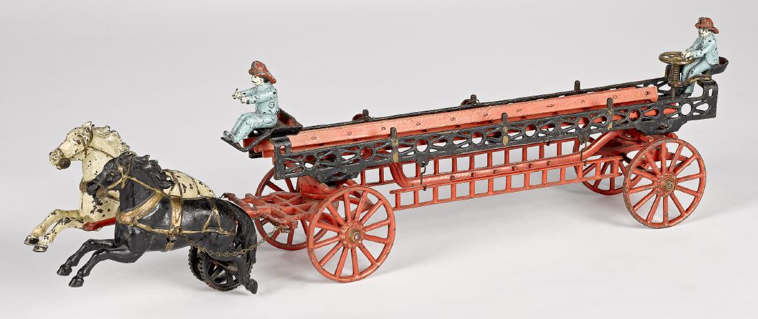 Carpenter cast iron horse drawn ladder wagon (1 of 2)