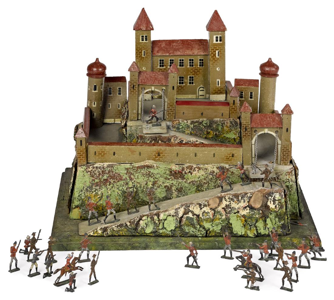 German painted wood and compostion fortress (1 of 1)