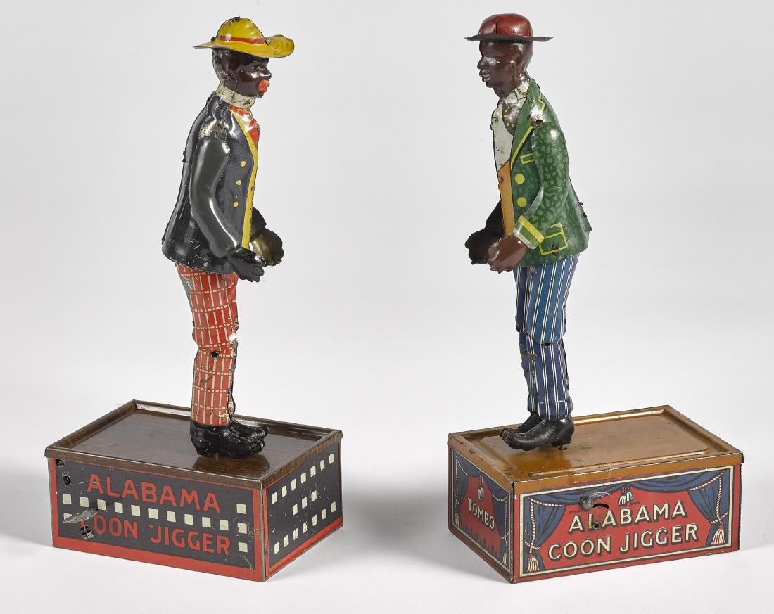 Two Strauss Tombo Alabama Coon Jigger wind-up toy: Two Strauss Tombo - Alabama Coon Jigger wind-up dancing toys, 10'' h.