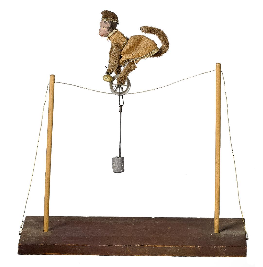 Monkey high wire unicyclist balance toy (1 of 1)
