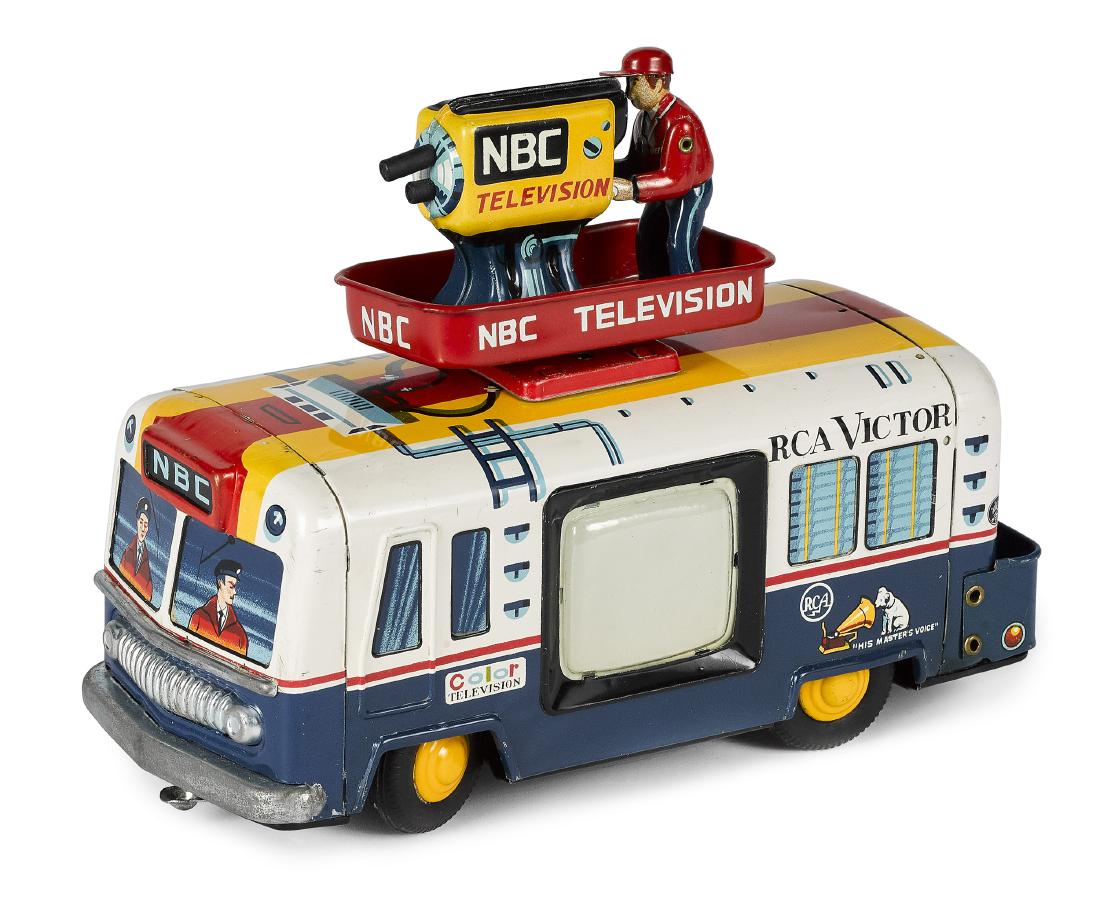 Japanese tin lithograph NBC Television van (1 of 2)