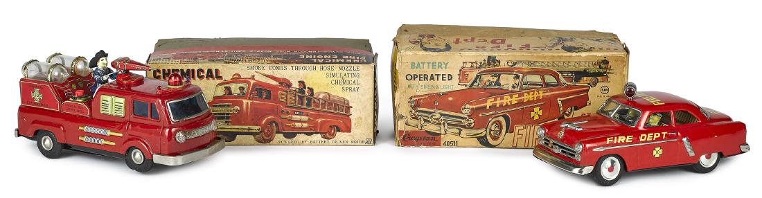 Two Cragstan battery-operated fire vehicles (1 of 2)