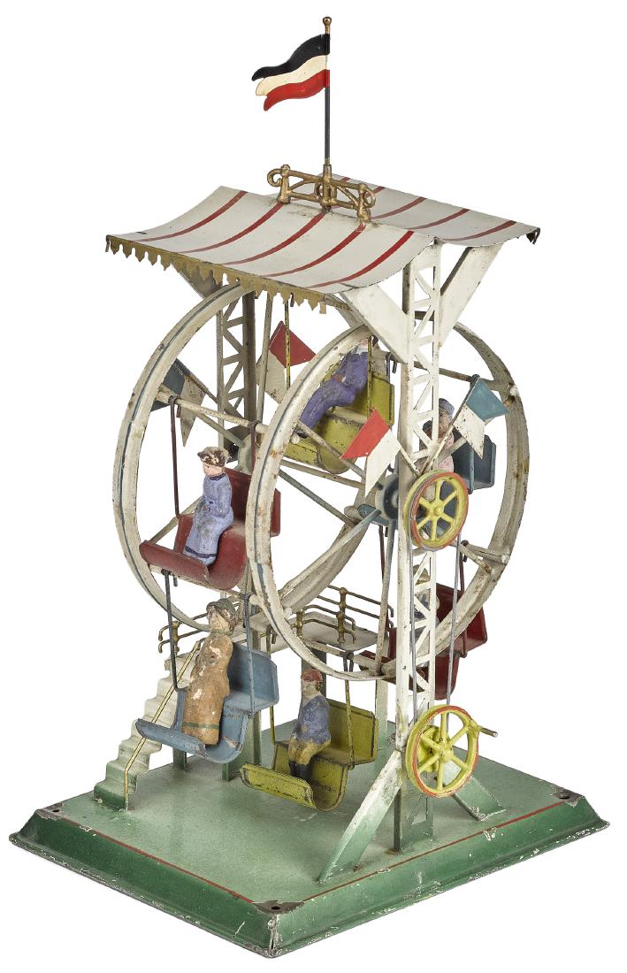 Falk painted tin Ferris wheel steam toy #218/3 (1 of 2)