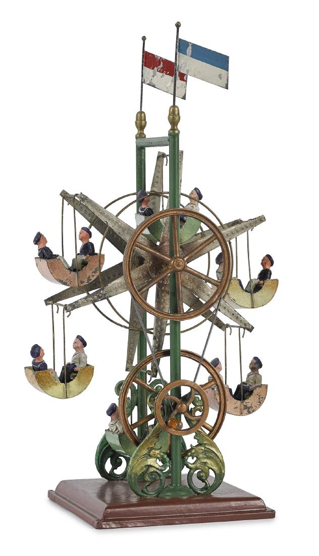 Ernst Plank painted tin live steam Ferris wheel (1 of 2)