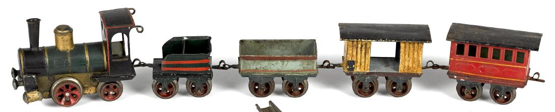 Marklin 1020 five-piece clockwork train set (1 of 3)