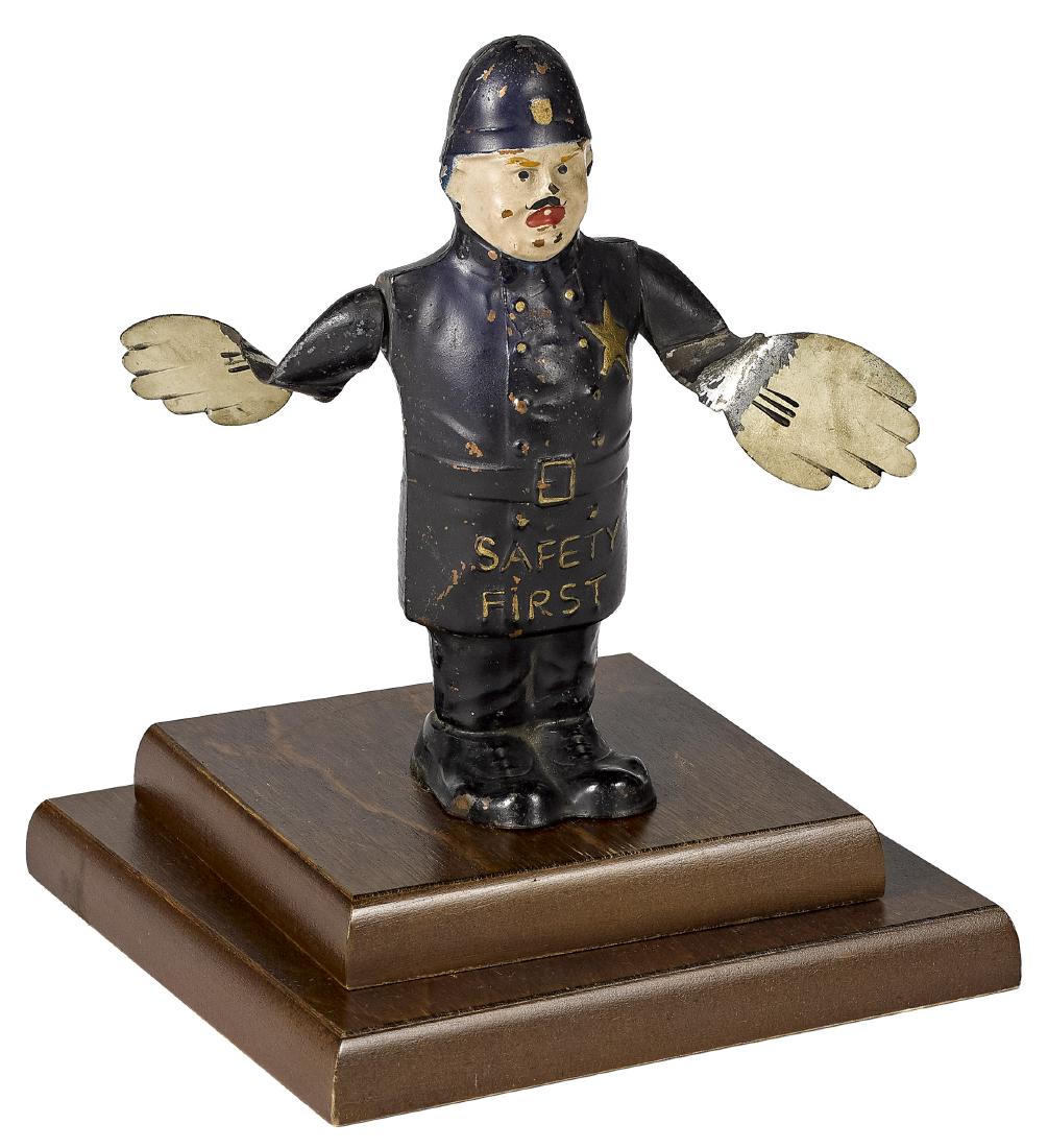 Art Metal Works Safety First traffic cop radiator cap (1 of 2)