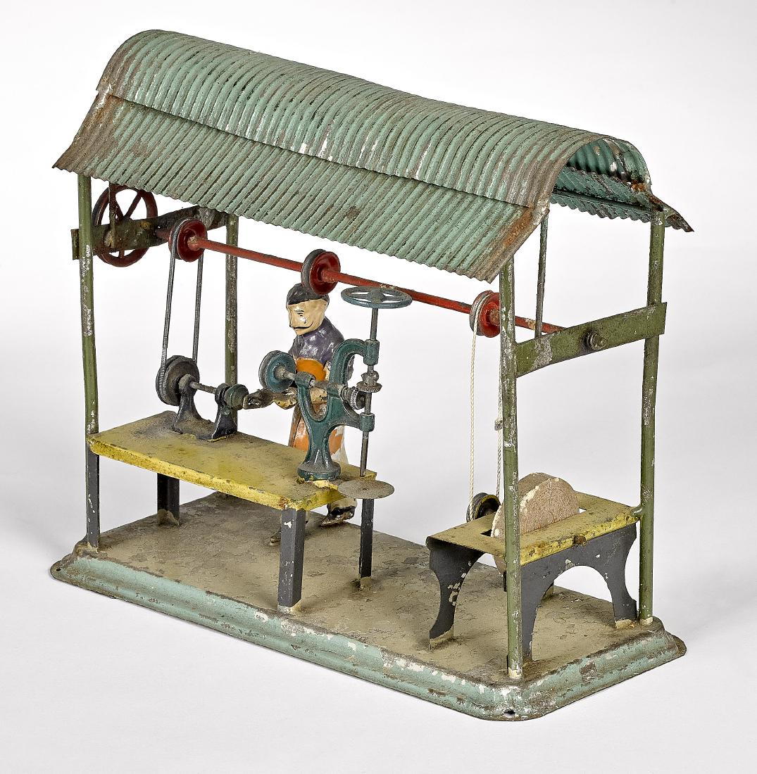 Painted tin machine shop steam toy accessory (1 of 2)