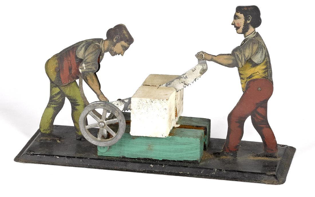 Bing lithograph tin sawyers steam toy accessory (1 of 2)