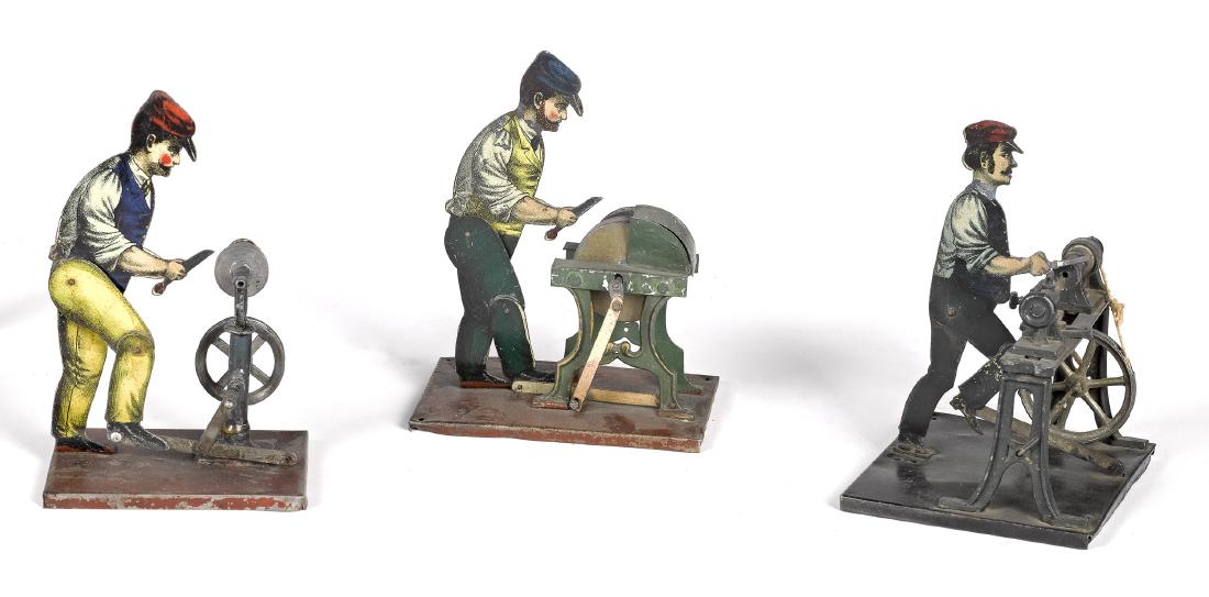 Three Carette workmen steam toy accessories (1 of 2)