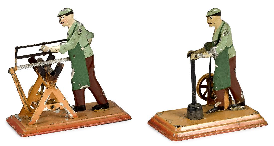Two Bing workmen steam toy accessories (1 of 2)