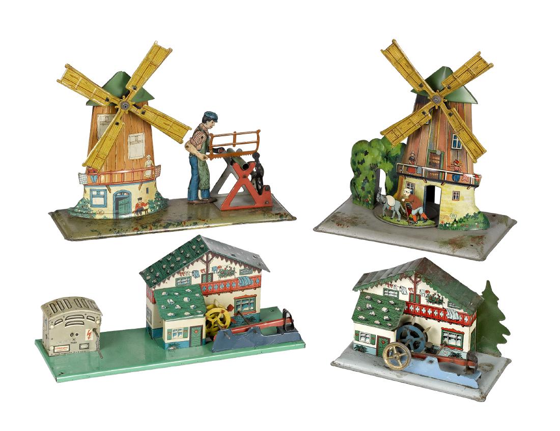 Four Wilhelm Krauss steam toy accessories (1 of 2)