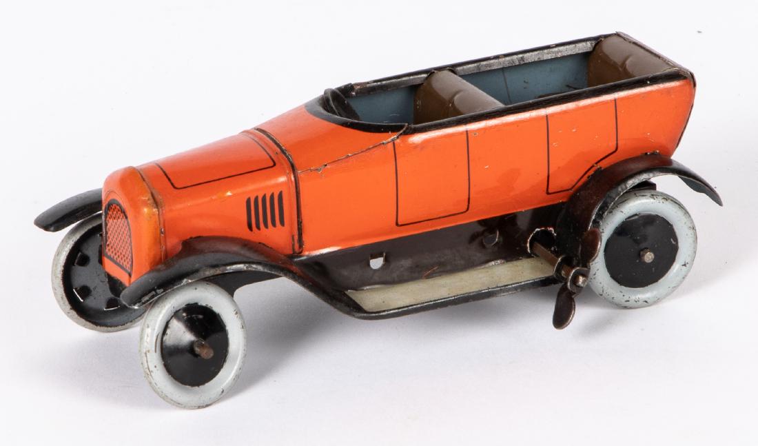 Bing tin lithograph wind-up limousine: Bing tin lithograph wind-up limousine, 6'' l.
