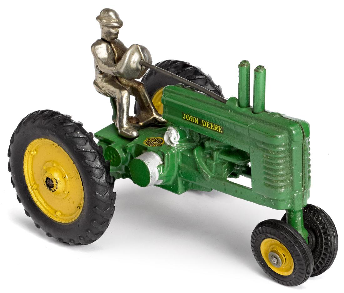 Cast iron john sales deere toy tractor