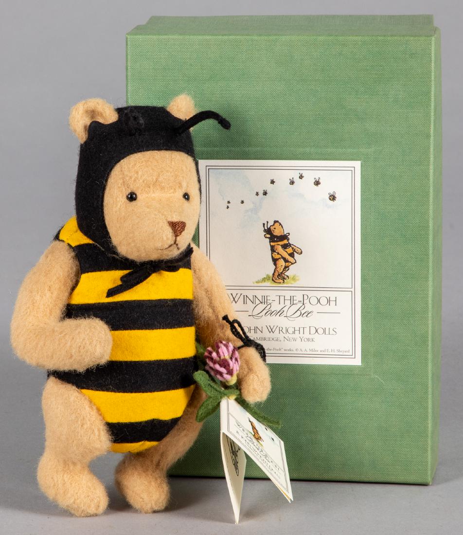 John Wright limited edition Winnie the Pooh Bee: John Wright limited edition Winnie the Pooh Bee, in the original box, #321 of 500, 8'' h.