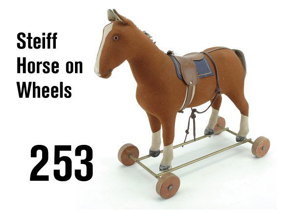 steiff horse on wheels