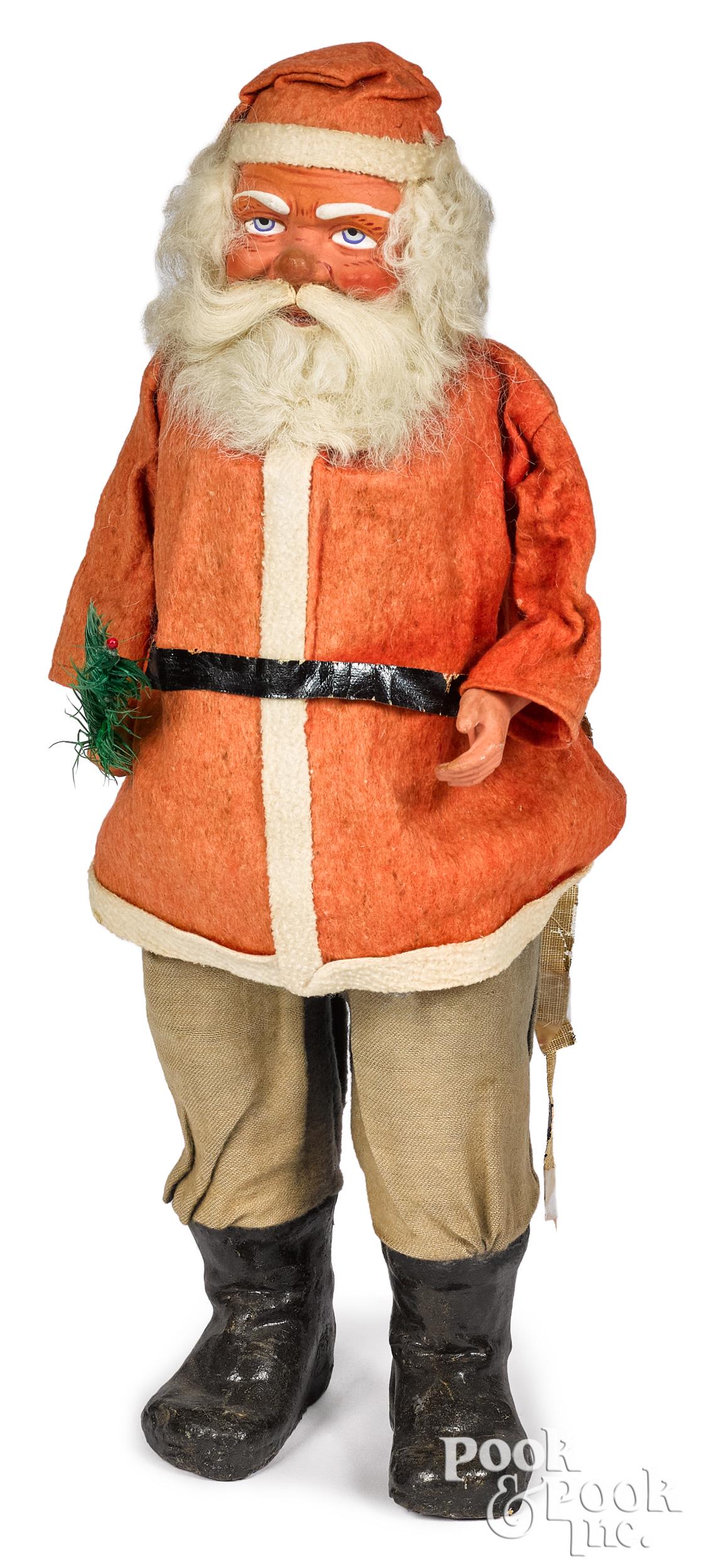 German painted Santa Claus candy container (1 of 2)