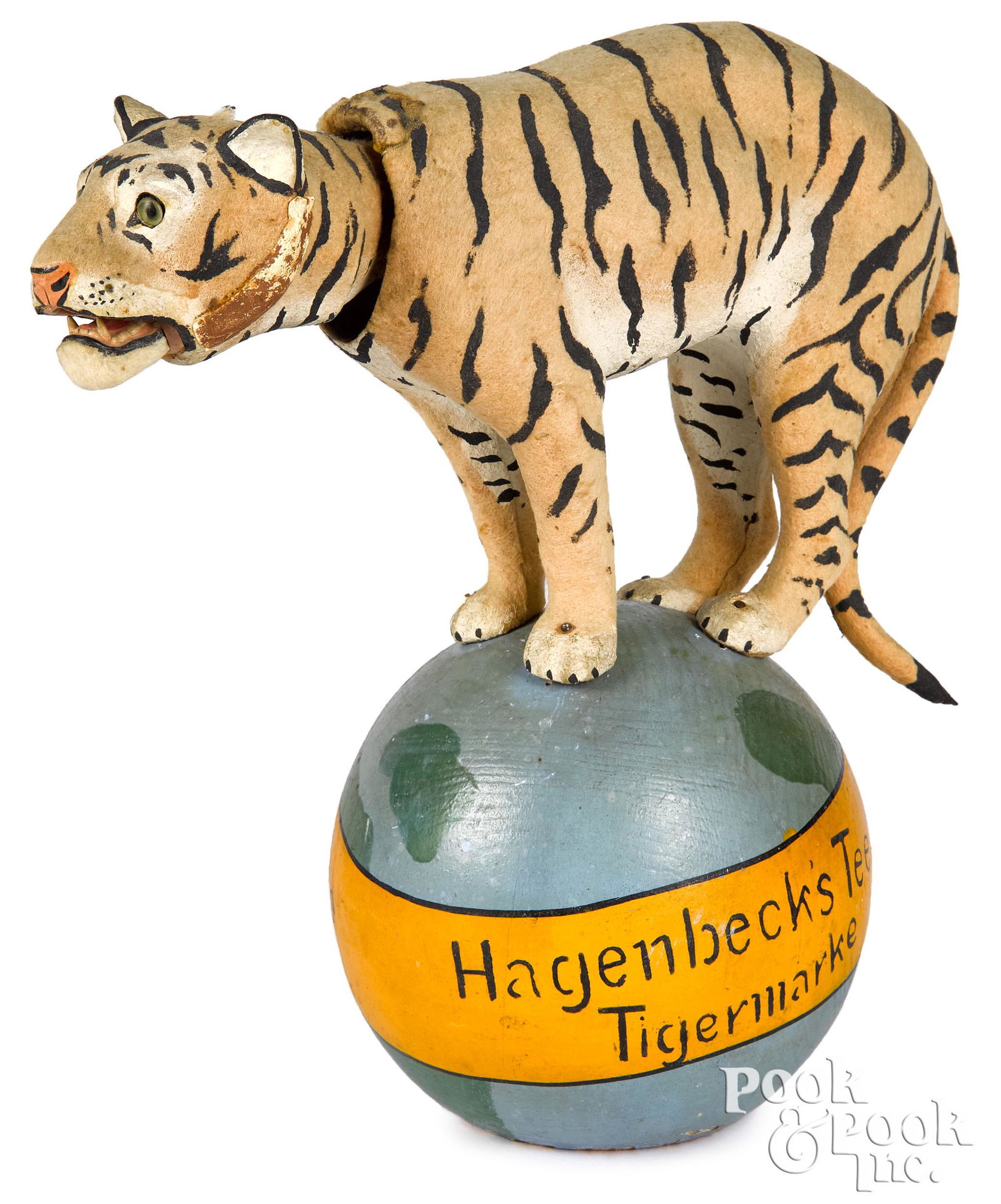 Roullet & Decamps clockwork tiger on a ball (1 of 4)