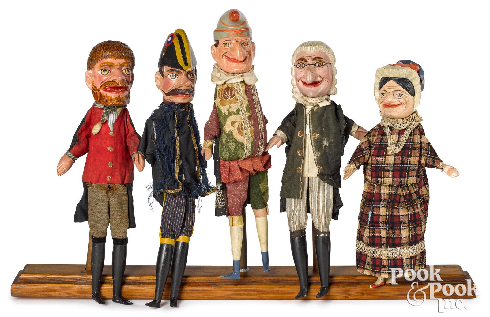 Five Punch and Judy carved wood puppets (1 of 1)