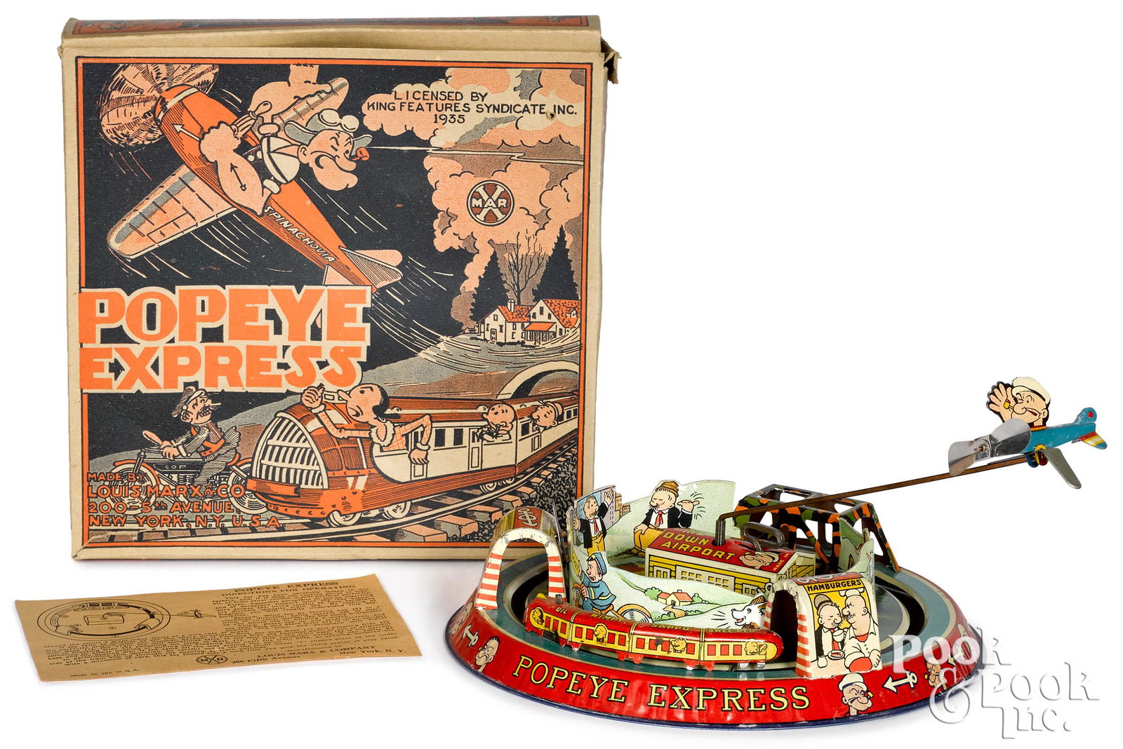 Marx tin lithograph wind-up Popeye Express (1 of 2)