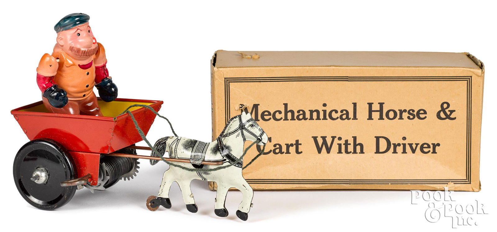Marx tin wind-up Mechanical Horse & Cart (1 of 2)