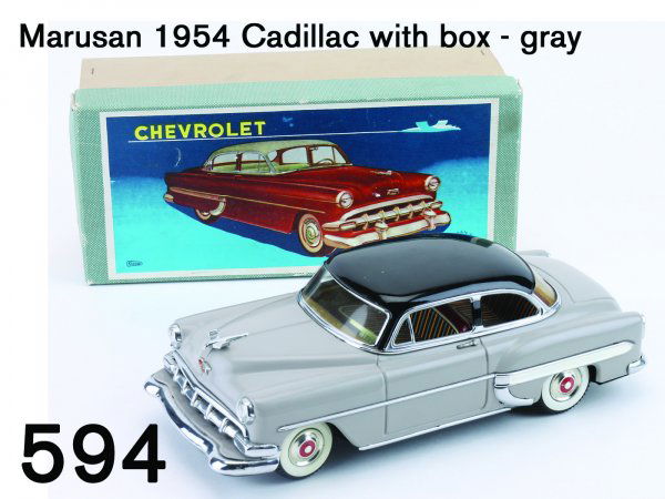 Marusan 1954 Chevrolet with box: Marusan 1954 Chevrolet with box this is the friction drive version of the realistic miniature Chevy and is amazingly well detailed from the perfectly rendered distinctive grill to the full color uphol