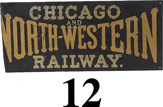Chicago & North Western Railway Sign