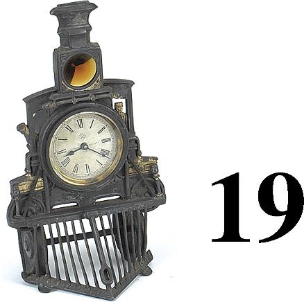 Ansonia Clock in Locomotive Frame