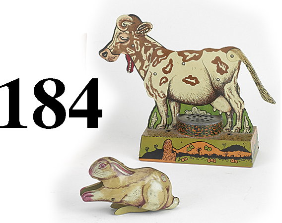 Lot: Mooing Cow & Chein Rabbit