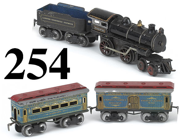 Ives #25 O Gauge Harvard Passenger Set