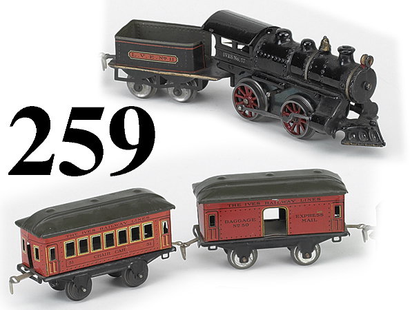 Ives Railway O Gauge #17 Passenger Set