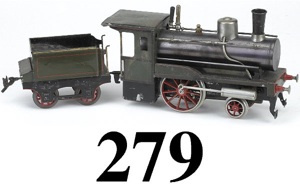Carett Gauge II Stork Leg Locomotive & Tender