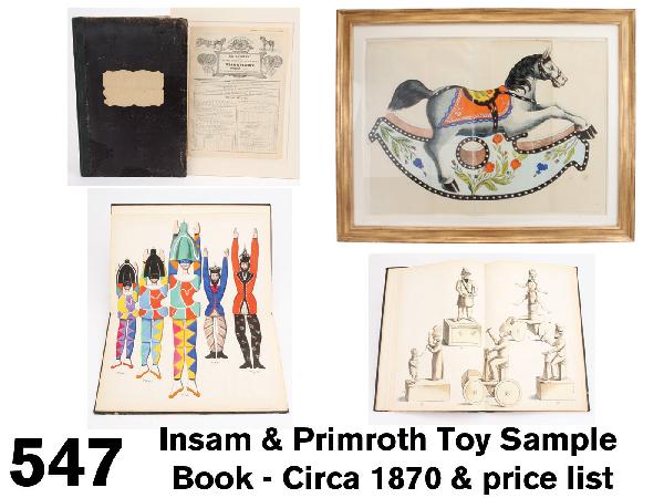 Insam & Primroth Toy Sample Book - circa 1870 & pr