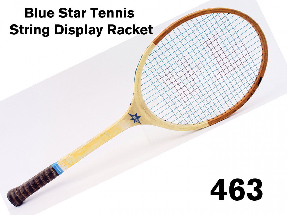 Blue Star Tennis String Display Racket - Nov 19, 2011 | Pook & Pook ...