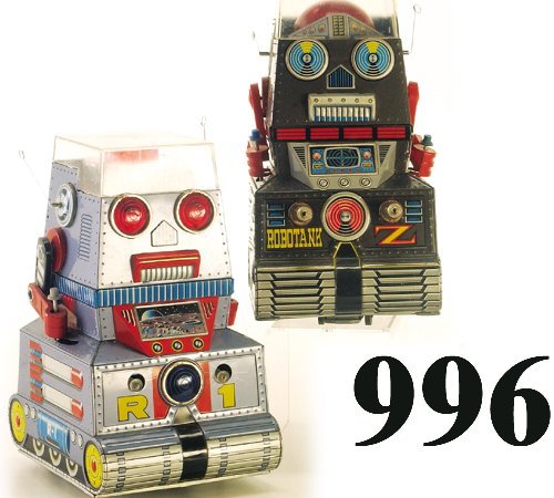 Lot: 2 T.n. Robo Tank Robots Lot: 2 T.n. Robo Tank Robots