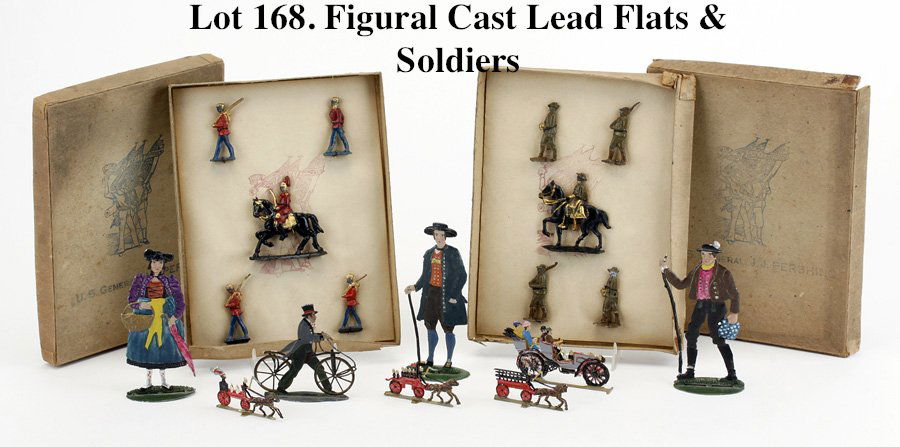 Figural Cast Lead Flats & Soldiers (1 of 1)