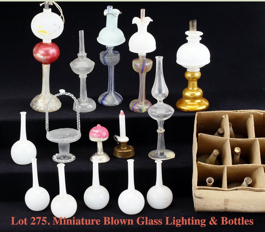 Miniature Blown Glass Lighting & Bottles (1 of 1)