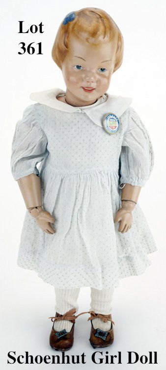 Schoenhut Carved Hair Girl Doll (1 of 4)